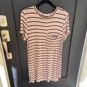 Oversized T-Shirt Dress with pocket—Size S/M